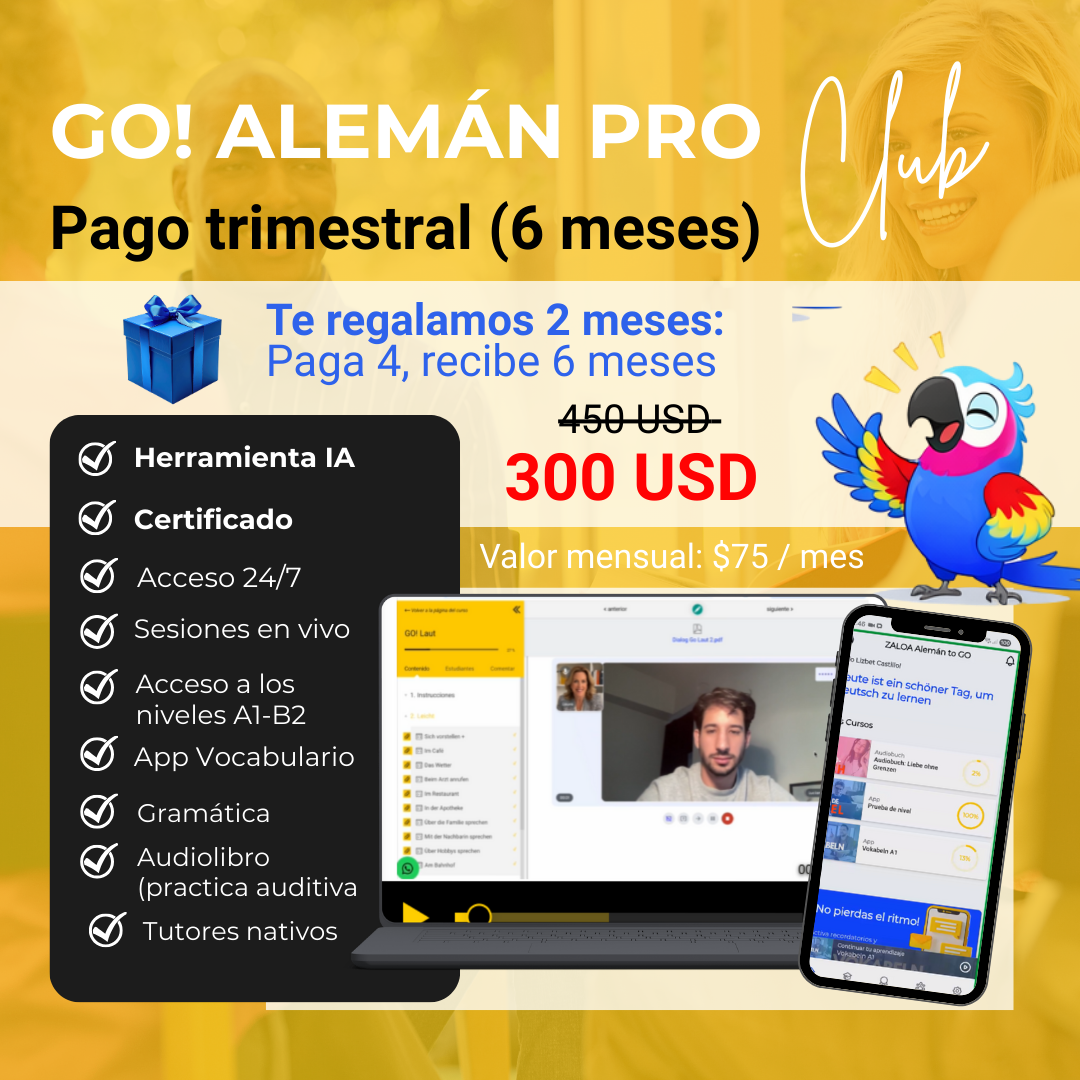 GO! ALEMAN CLUB PRO 6 MESES